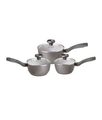 EarthPan 3 Piece Saucepan with Lid Set - 16/18/20cm (12735)